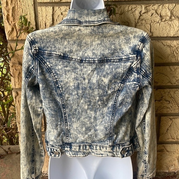 Mossimo Supply Co. stretch comfy Soft Jacket Denim Size S / P acid wash 90s y2k - Picture 8 of 12